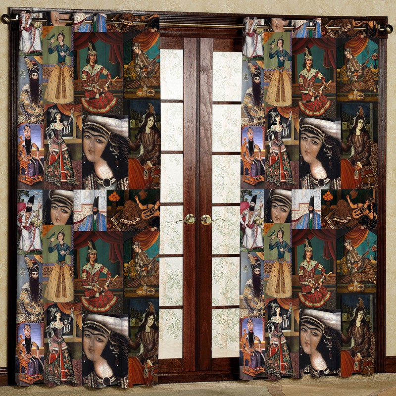 پرده مدل مخمل پانچی کد 4088T2 سایز 200x140 سانتی متر