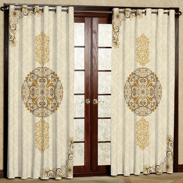 پرده مدل مخمل پانچی کد 1809 سایز 200x140 سانتی متر