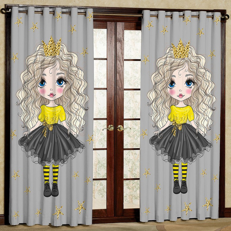 پرده مدل دختر هازان پانچی کد 1 سایز 140x200 سانتی متر