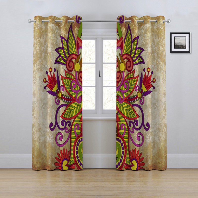 پرده مدل پانچی سایز 280x145 سانتی متر