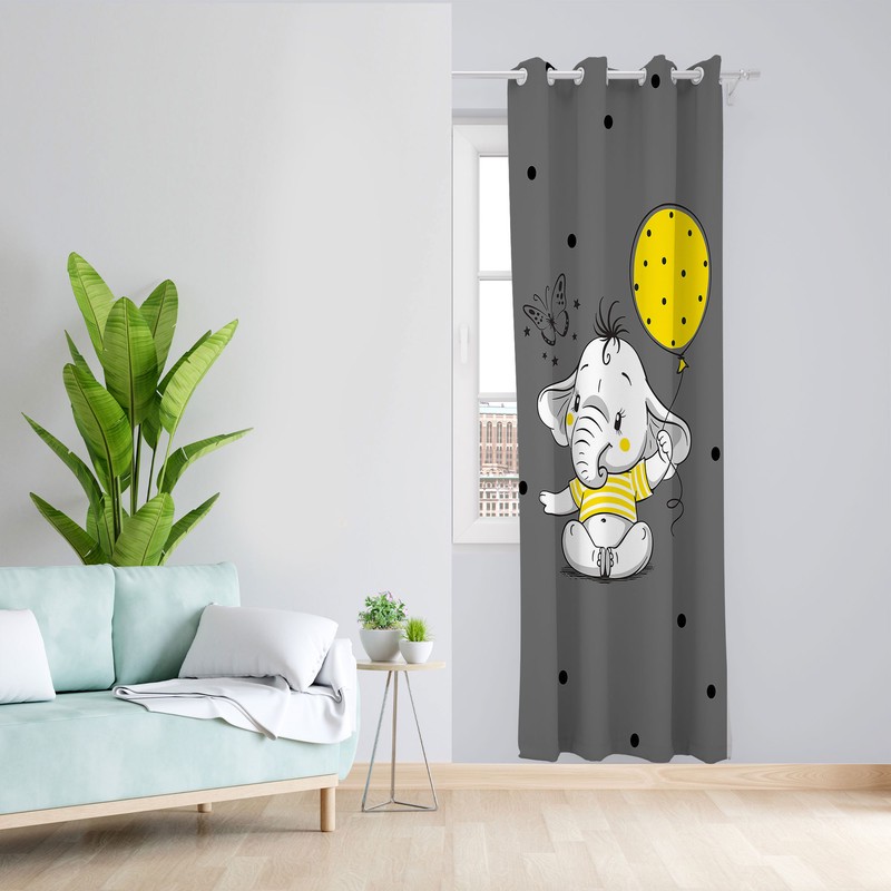 پرده مدل هازان پانچی کد 4395a سایز 140x200 سانتی متر