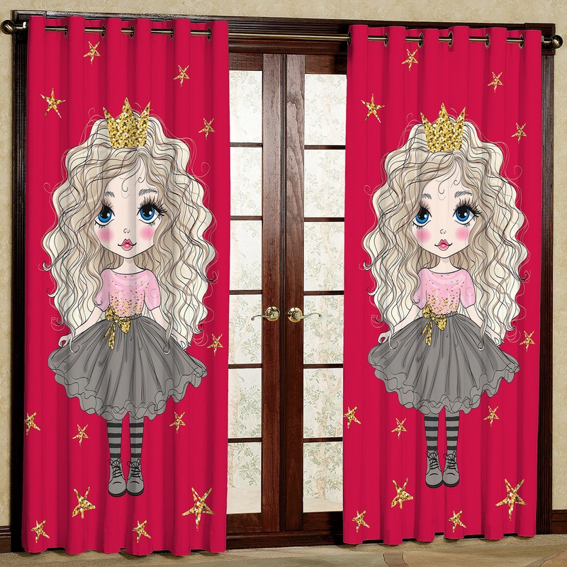 پرده مدل مخمل پانچی کد 6 سایز 140x280 سانتی متر