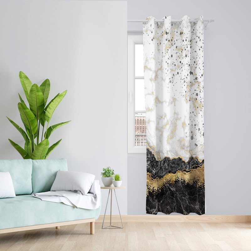 پرده طرح رزین مدل مخمل پانچی کد 4108 z سایز 140x200 سانتی متر