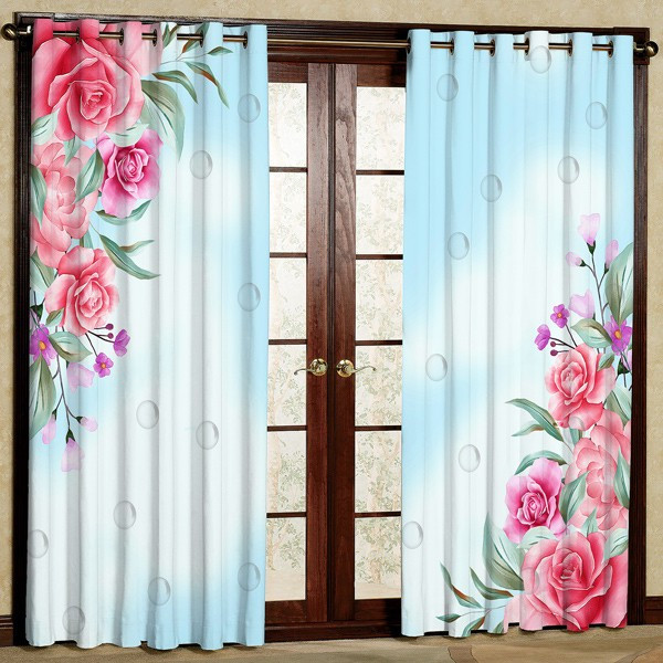 پرده مدل مخمل پانچی کد 7314 سایز 280x140 سانتی متر