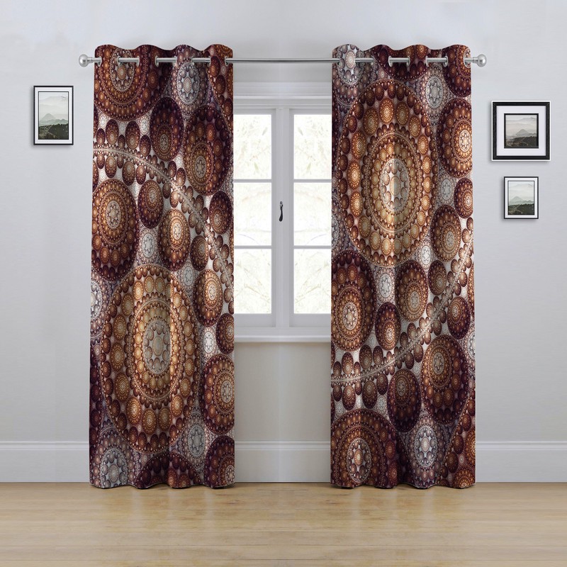 پرده مدل پانچی طرح سه بعدی سایز 280x145 سانتی متر