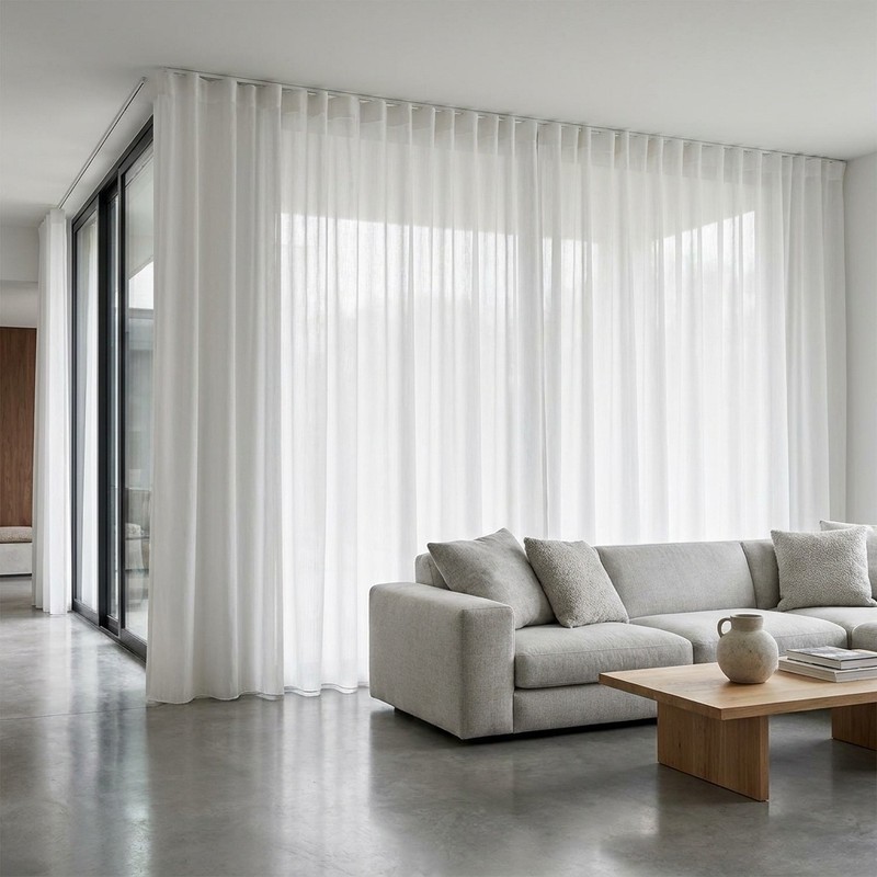 پرده آستر ساده مدل فلامنت سایز 400x275 سانتیمتر