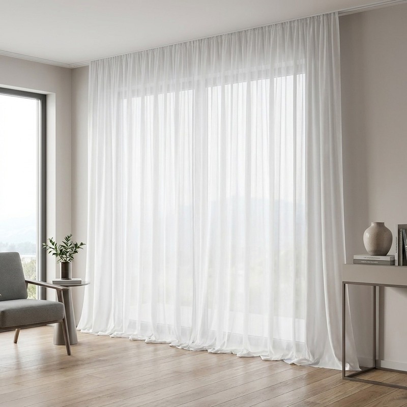 پرده مدل آستر ساده طرح فلامنت سایز 500270 سانتی متر