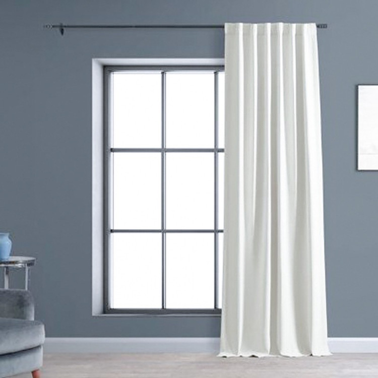 پرده مدل ساده آستر فلامنت سایز 220x275 سانتیمتر