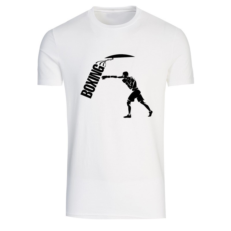 تیشرت آستین کوتاه مردانه طرح boxing کد A 382