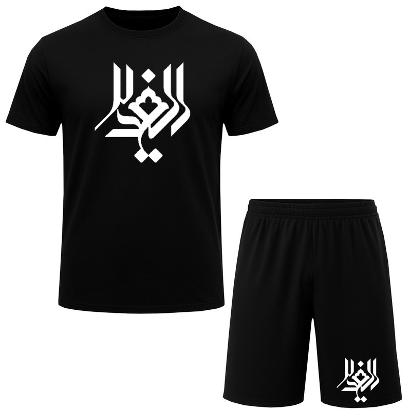 ست تی شرت آستین کوتاه و شلوارک راحتی مردانه A280