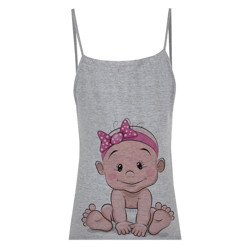 تاپ زنانه طرح Baby کد SM189
