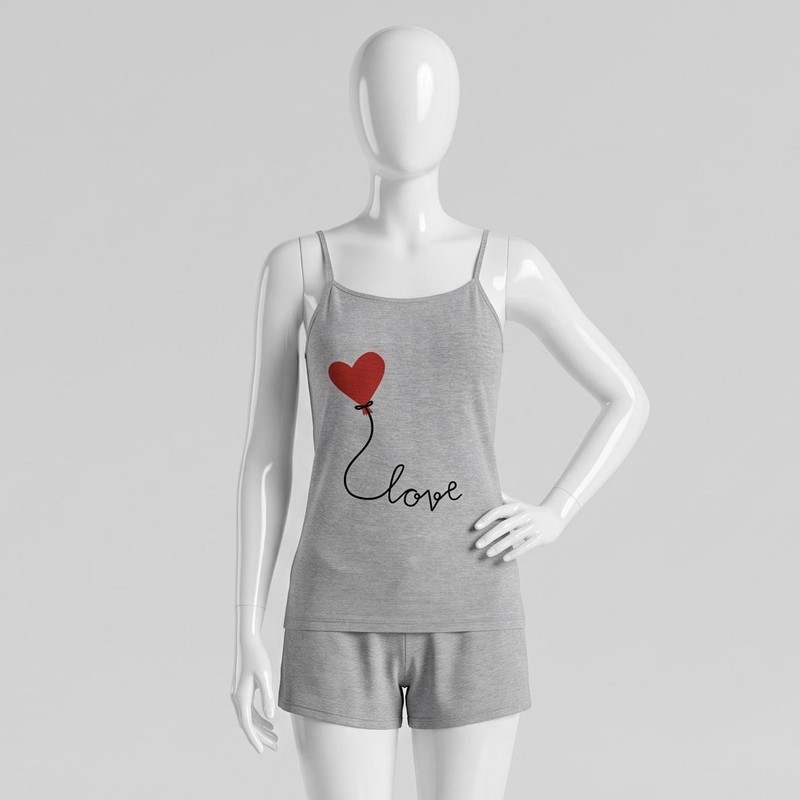 تاپ زنانه مدل D61 LOVE